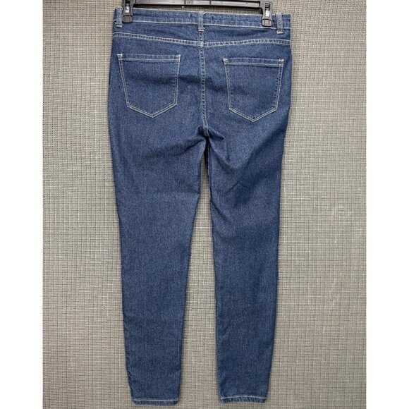 Forever 21 Womens Size 29 (Size 8) Blue Skinny Fit Denim Jeans Mid-Rise Stretch - Picture 2 of 11